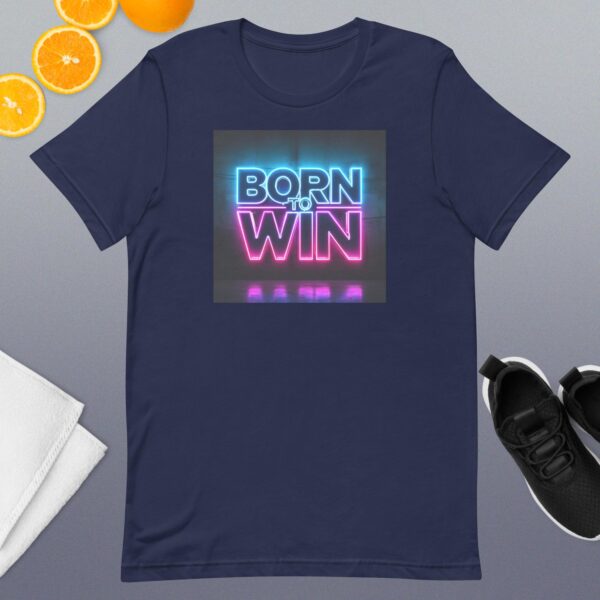 Born to Win Neon Tee - Navy